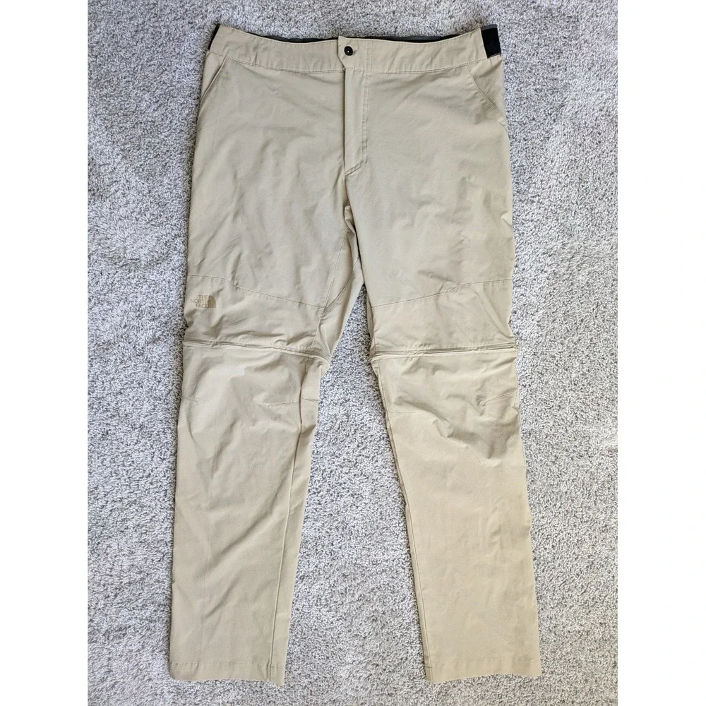 The North Face Convertible Pants Shorts Mens 40x32 Tan Khaki Outdoors Hiking
